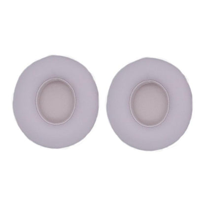 For Beats Solo 4 1pair Headphone Leather Cover Earmuffs Sponge Cover(White) - Earmuff & Pad by buy2fix | Online Shopping UK | buy2fix