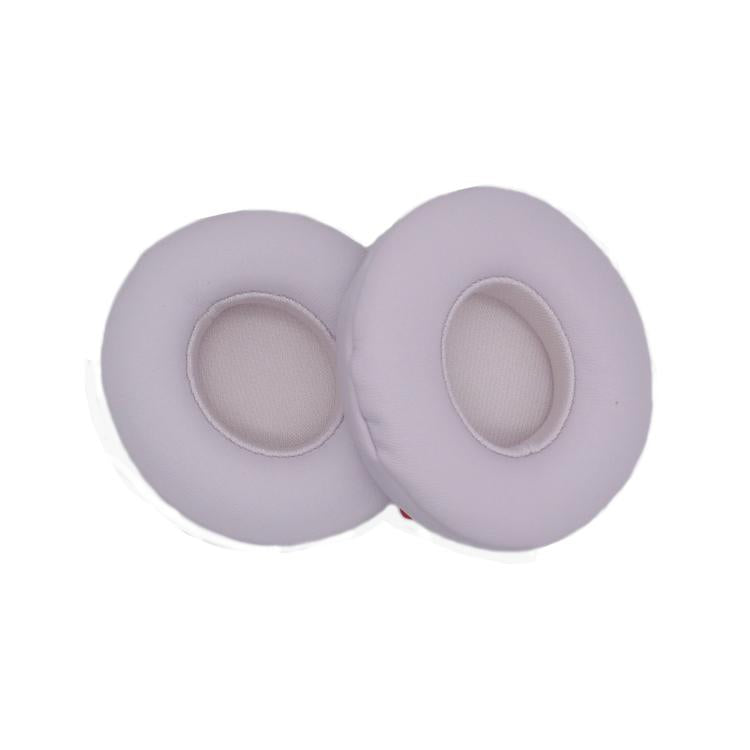 For Beats Solo 4 1pair Headphone Leather Cover Earmuffs Sponge Cover(White) - Earmuff & Pad by buy2fix | Online Shopping UK | buy2fix