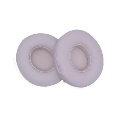 For Beats Solo 4 1pair Headphone Leather Cover Earmuffs Sponge Cover(White) - Earmuff & Pad by buy2fix | Online Shopping UK | buy2fix