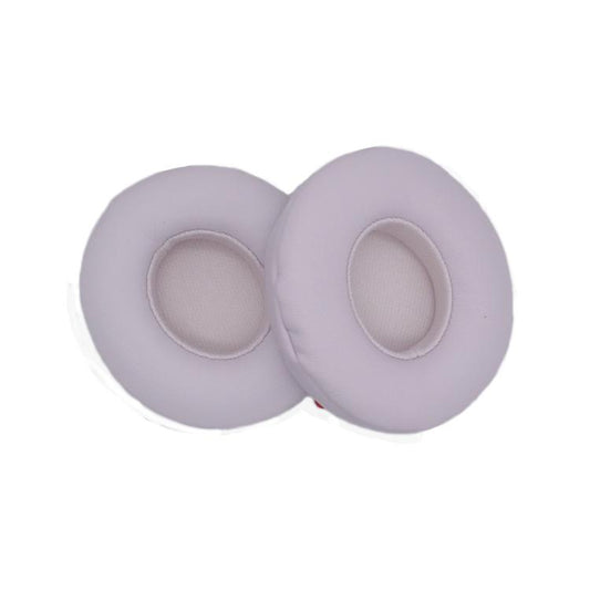 For Beats Solo 4 1pair Headphone Leather Cover Earmuffs Sponge Cover(White) - Earmuff & Pad by buy2fix | Online Shopping UK | buy2fix