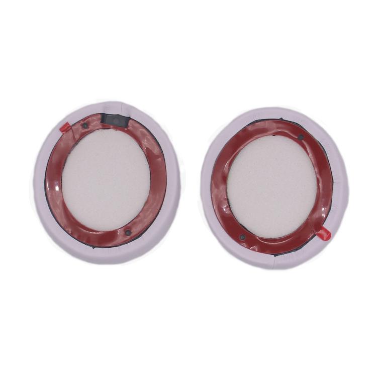 For Beats Solo 4 1pair Headphone Leather Cover Earmuffs Sponge Cover(White) - Earmuff & Pad by buy2fix | Online Shopping UK | buy2fix