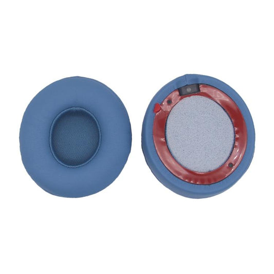 For Beats Solo 4 1pair Headphone Leather Cover Earmuffs Sponge Cover(Blue) - Earmuff & Pad by buy2fix | Online Shopping UK | buy2fix
