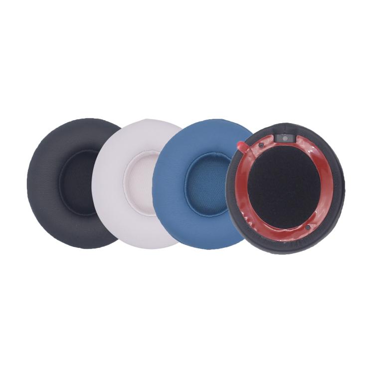 For Beats Solo 4 1pair Headphone Leather Cover Earmuffs Sponge Cover(White) - Earmuff & Pad by buy2fix | Online Shopping UK | buy2fix