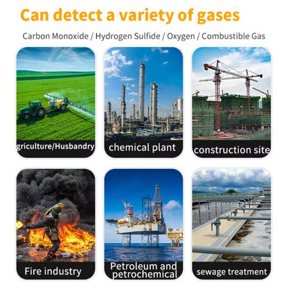SNDWAY SW7500A 4 In 1 Gas Detector Combustible Gas Oxygen Hydrogen Sulfide Toxic and Harmful Detection Explosion-proof, Spec: Standard - Gas Monitor by SNDWAY | Online Shopping UK | buy2fix