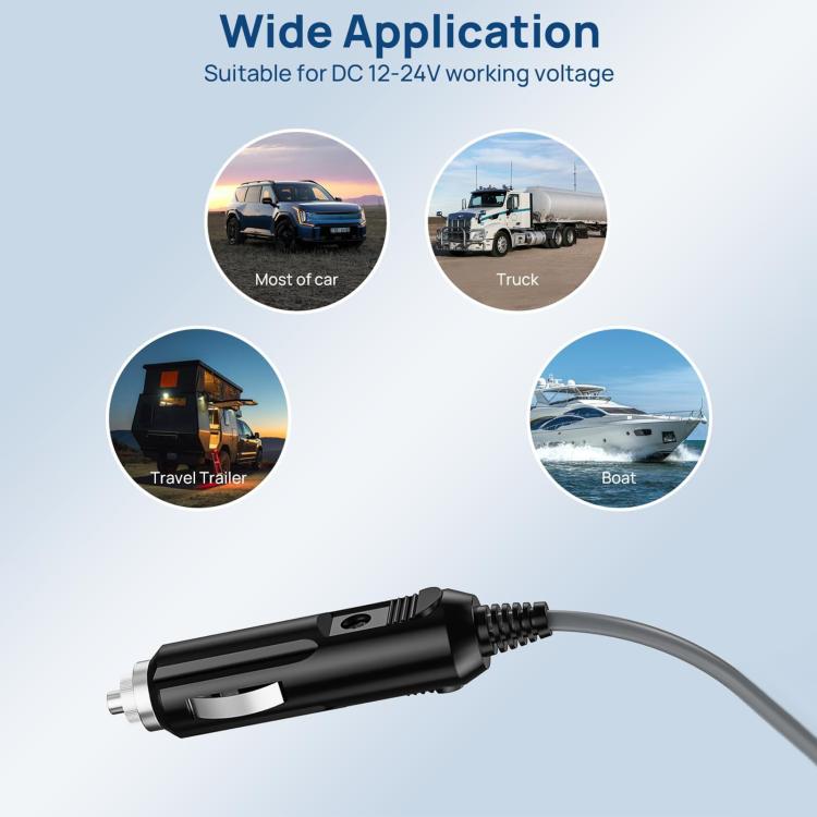 EDUP EP-SK0101 3m Mini Car Charger Cigarette Lighter To DC5.5 x 2.1mm Car Waterproof Power Cable - Cigar Socket by EDUP | Online Shopping UK | buy2fix