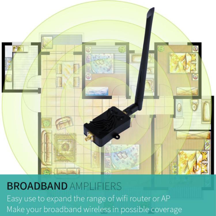 EDUP EP-AB007 2.4G Band SMA Head Remote Control Wifi Router Two-Way Signal Amplifier Extension Booster US Plug - Broadband Amplifiers by EDUP | Online Shopping UK | buy2fix