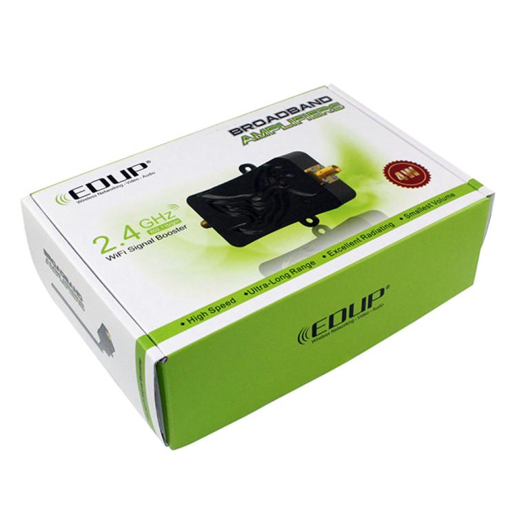 EDUP EP-AB007 2.4G Band SMA Head Remote Control Wifi Router Two-Way Signal Amplifier Extension Booster US Plug - Broadband Amplifiers by EDUP | Online Shopping UK | buy2fix