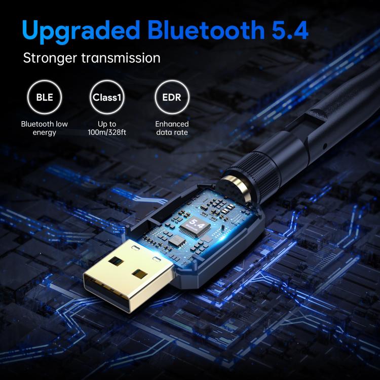 EDUP USB Bluetooth Adapter 5.4 Transmitter Audio Receiver Module - USB Adapter by EDUP | Online Shopping UK | buy2fix