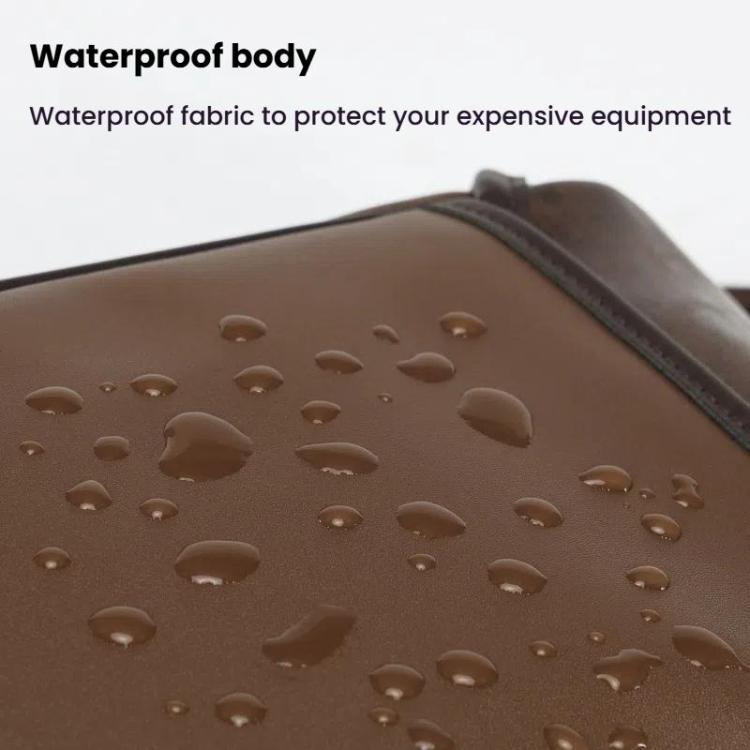 Cwatcun D185 Medium Shoulder Leisure Camera Bag Vintage PU Waterproof Micro SLR Camera Storage Bag(Brown) - Strap Satchel by Cwatcun | Online Shopping UK | buy2fix