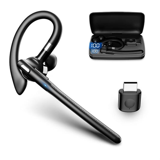 YYK-526 On-Ear Bluetooth Earphone AI Noise Reduction HD Talking Business Earphone - Bluetooth Earphone by buy2fix | Online Shopping UK | buy2fix