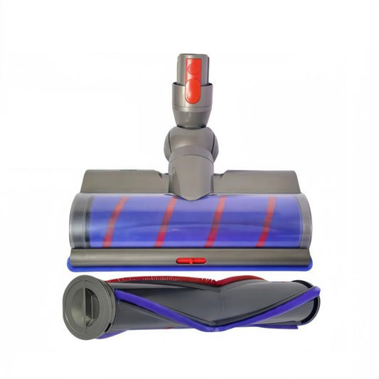Adjustable Suction Floor Brush for Dyson V7 / V8 / V10 / V11 / V15 / G5 Vacuum Cleaners, Spec: Soft Head+Bristle Roller Set - For Dyson Accessories by buy2fix | Online Shopping UK | buy2fix