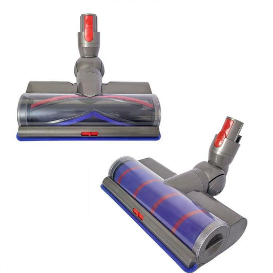 Adjustable Suction Floor Brush for Dyson V7 / V8 / V10 / V11 / V15 / G5 Vacuum Cleaners, Spec: Soft Head+Bristle Roller Set - For Dyson Accessories by buy2fix | Online Shopping UK | buy2fix