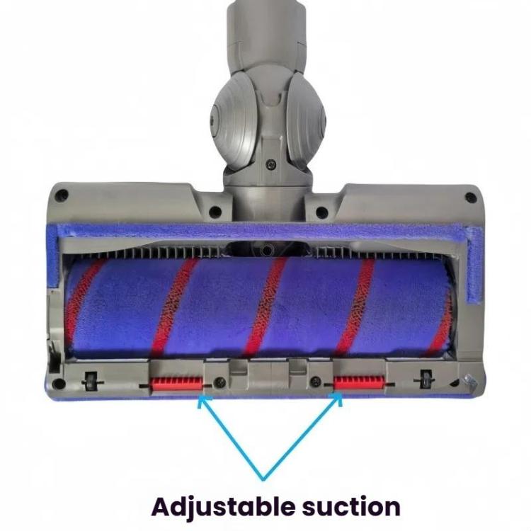 Adjustable Suction Floor Brush for Dyson V7 / V8 / V10 / V11 / V15 / G5 Vacuum Cleaners, Spec: Soft Roller - For Dyson Accessories by buy2fix | Online Shopping UK | buy2fix