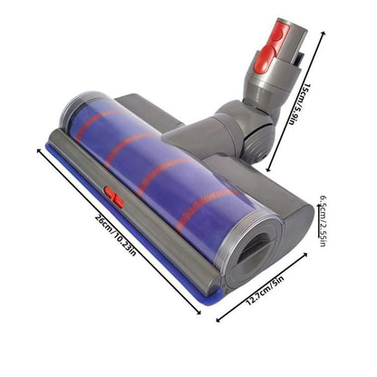 Adjustable Suction Floor Brush for Dyson V7 / V8 / V10 / V11 / V15 / G5 Vacuum Cleaners, Spec: Soft Roller - For Dyson Accessories by buy2fix | Online Shopping UK | buy2fix