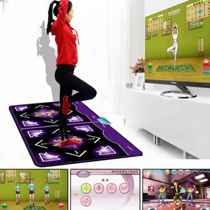 Wired Dance Mat With Motion Sensor - Dual Player Fitness Gaming Rug For TV & PC, Supports TF Card AV Interface, EU Plug(039) - Others by buy2fix | Online Shopping UK | buy2fix