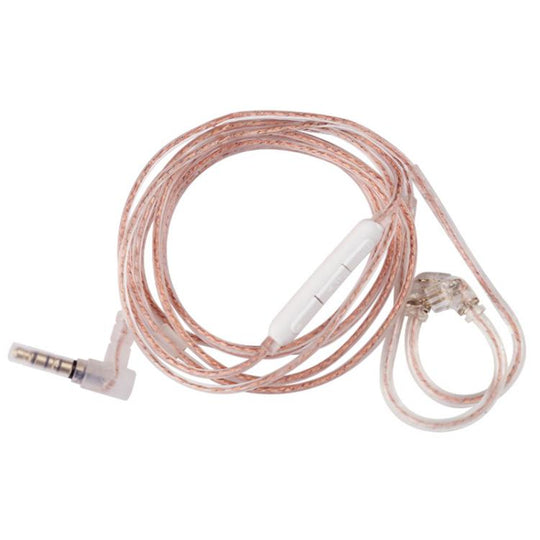 CVJ Dual Parallel 2 Pin 0.78mm S Universal Headphone Cable, Style: With Mic