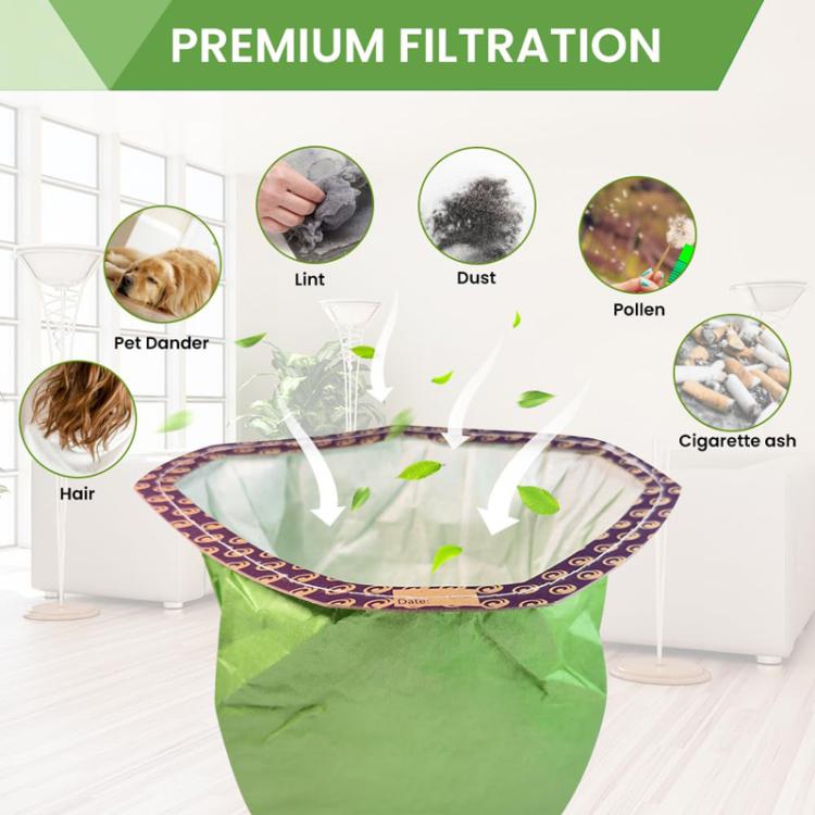 2pcs For ProTeam 107314 Vacuum Cleaner Accessories Paper Bag Dust Collection Bag(Printed) - Other Accessories by buy2fix | Online Shopping UK | buy2fix