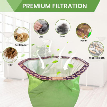 2pcs For ProTeam 107314 Vacuum Cleaner Accessories Paper Bag Dust Collection Bag(No Printing) - Other Accessories by buy2fix | Online Shopping UK | buy2fix