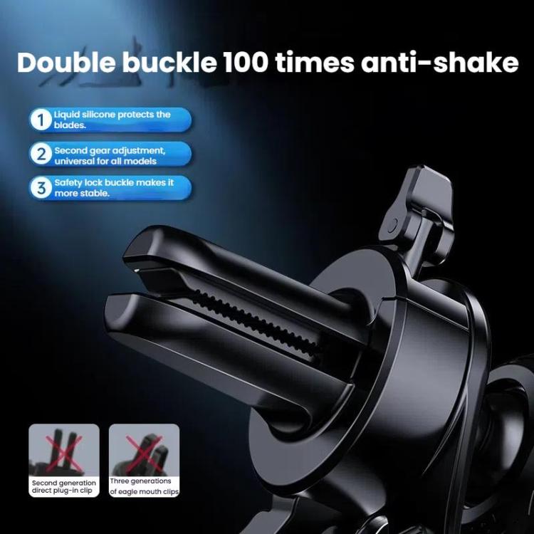 Leeioo Gravity Linkage Air Outlet Clip-on Car Mobile Phone Holder(Red) - Universal Car Holders by Leeioo | Online Shopping UK | buy2fix