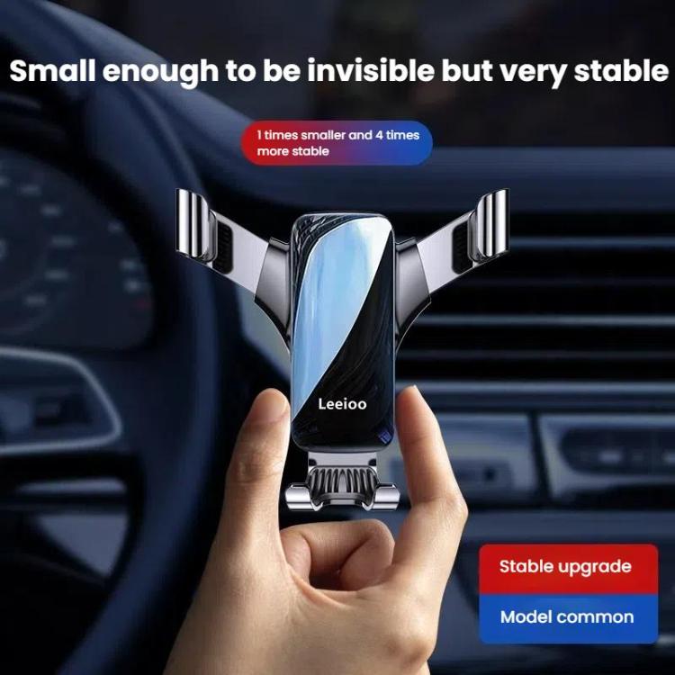 Leeioo Gravity Linkage Air Outlet Clip-on Car Mobile Phone Holder(Red) - Universal Car Holders by Leeioo | Online Shopping UK | buy2fix