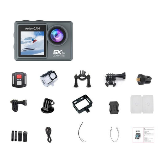 M40R With Remote Control 5K Action Camera Anti-Shake Outdoor HD Shooting Cycling Recorder Under Dive Camera - Sports Camera by buy2fix | Online Shopping UK | buy2fix