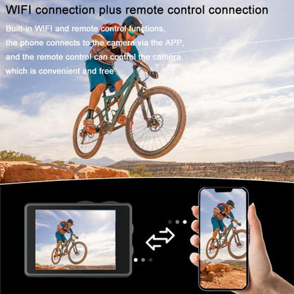 M40TRW With Touch Screen + Remote Control + Microphone 5K Action Camera Anti-Shake Outdoor HD Shooting Cycling Recorder Under Dive Camera - Sports Camera by buy2fix | Online Shopping UK | buy2fix