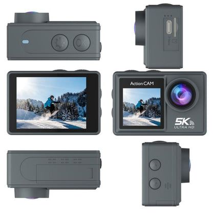 M40TR With Touch Screen + Remote Control 5K Action Camera Anti-Shake Outdoor HD Shooting Cycling Recorder Under Dive Camera - Sports Camera by buy2fix | Online Shopping UK | buy2fix