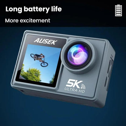 M40TRW With Touch Screen + Remote Control + Microphone 5K Action Camera Anti-Shake Outdoor HD Shooting Cycling Recorder Under Dive Camera - Sports Camera by buy2fix | Online Shopping UK | buy2fix