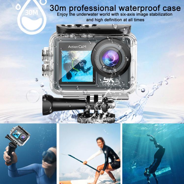 M40R With Remote Control 5K Action Camera Anti-Shake Outdoor HD Shooting Cycling Recorder Under Dive Camera - Sports Camera by buy2fix | Online Shopping UK | buy2fix