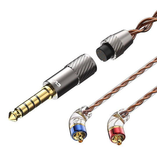 CVJ VS400 Interchangeable Audio Plug Oxygen-Free Copper Headphone Upgrade Cable, Style: 4.4mm MMCX