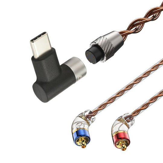 CVJ VS400 Interchangeable Audio Plug Oxygen-Free Copper Headphone Upgrade Cable, Style: Type-C MMCX