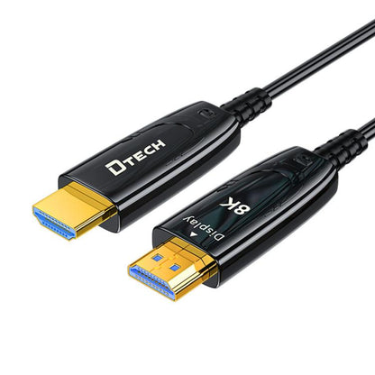 DTECH DT-HF8005 8K 60Hz HDMI 2.1 Fiber Optic Cable Dolby Atmos, EARC For PS5, Xbox, Home Theater, Gaming Monitor 10m - Cable by DTECH | Online Shopping UK | buy2fix