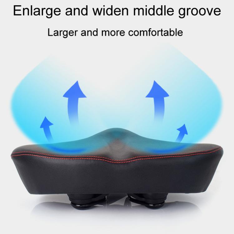 FMFXTRA FU-3501 Electrical Bike Enlarged And Thicked Seat Cushion Bike Universal Waterproof Cushion(Black) - Bicycle Saddle by FMFXTRA | Online Shopping UK | buy2fix