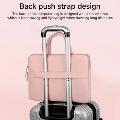 15-15.6inch Universal Laptop Bag Briefcase Multifunctional Shockproof Computer Bag, Color: Beige - 15.6 - 17 inch by buy2fix | Online Shopping UK | buy2fix