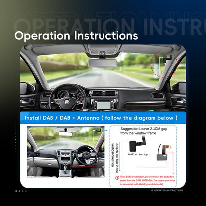 9 Inch Android 4+64G Dual-Butt Large Screen Car Carplay Built-In DAB Car Central Control Integrated Navigation System, Spec: Standard - Car MP3 & MP4 & MP5 by buy2fix | Online Shopping UK | buy2fix
