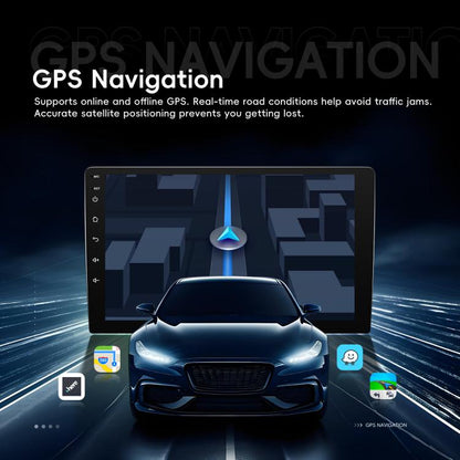 9 Inch Android 4+64G Dual-Butt Large Screen Car Carplay Built-In DAB Car Central Control Integrated Navigation System, Spec: Standard - Car MP3 & MP4 & MP5 by buy2fix | Online Shopping UK | buy2fix