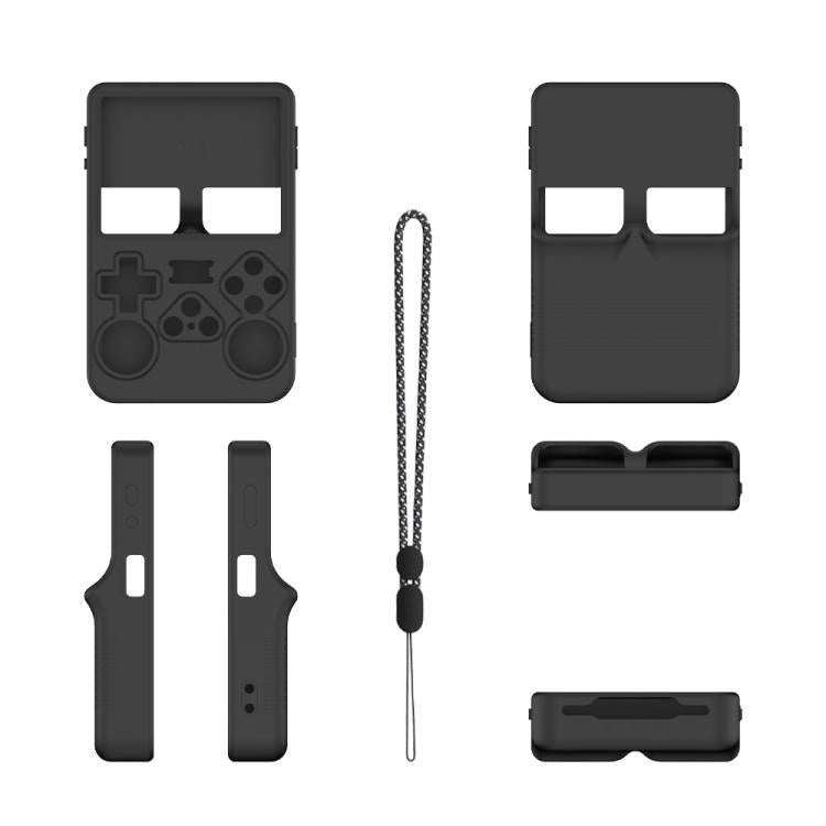 For ANBERNIC R36S Handheld Game Consoles Dustproof Silicone Protective Cover(Black) - Cases by buy2fix | Online Shopping UK | buy2fix
