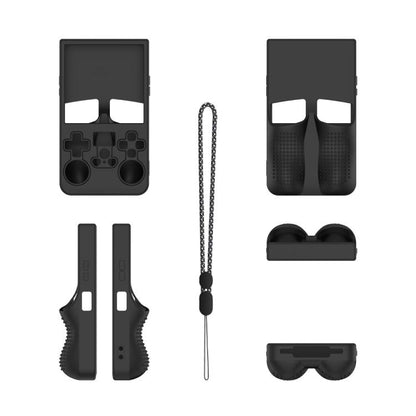 For R36 MAX Handheld Game Consoles Dustproof Silicone Protective Cover(Black) - Cases by buy2fix | Online Shopping UK | buy2fix