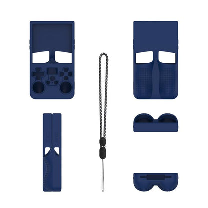 For R36 MAX Handheld Game Consoles Dustproof Silicone Protective Cover(Blue) - Cases by buy2fix | Online Shopping UK | buy2fix