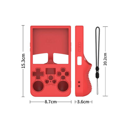 For R36 MAX Handheld Game Consoles Dustproof Silicone Protective Cover(Red) - Cases by buy2fix | Online Shopping UK | buy2fix