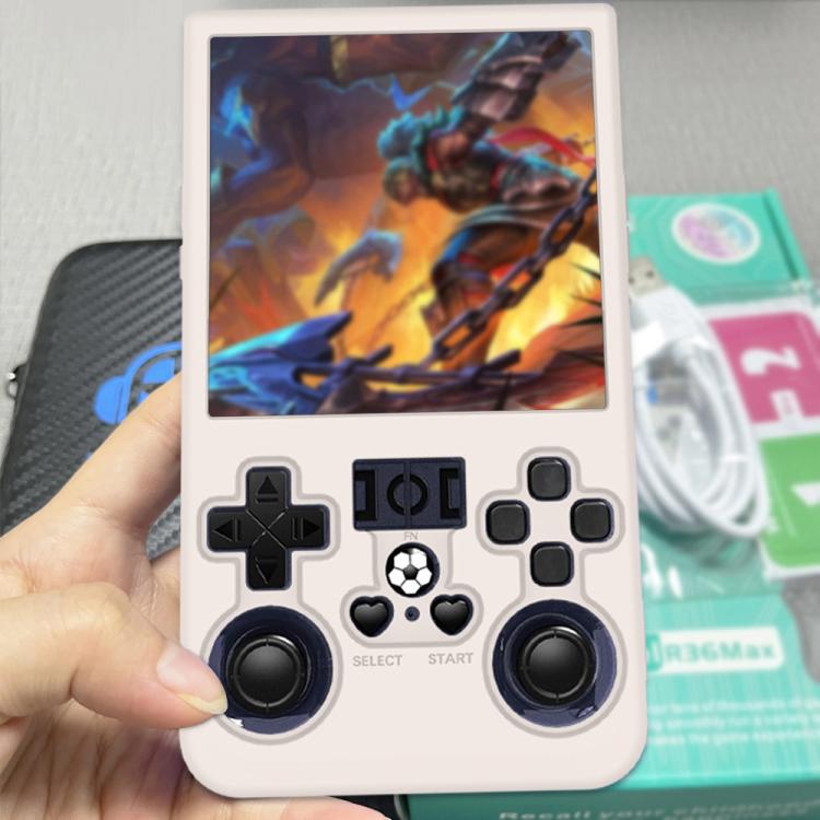 For R36 MAX Handheld Game Consoles Dustproof Silicone Protective Cover(Beige) - Cases by buy2fix | Online Shopping UK | buy2fix