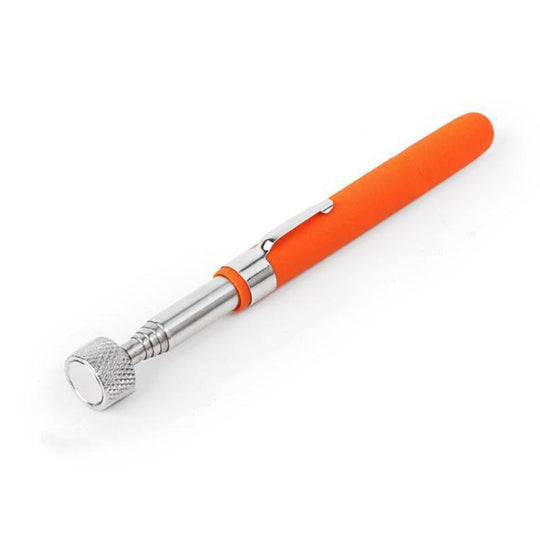 Telescopic Magnetic Picker Magnetic Rod Auto Repair Tool Metal Picker, Spec: Plastic 10LB Orange