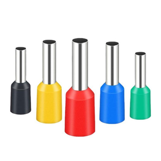 1000pcs /Pack Tube Type Cold Pressed Terminal SV RV Copper Terminal Head, Random Color Delivery, Model: E7512 - Terminal connectors by buy2fix | Online Shopping UK | buy2fix