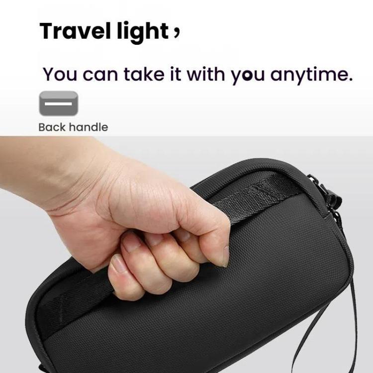 BANGE 3067 Travel Digital Storage Bag Multi-compartment Data Cable Daily Business Trip Handbag(Blue) - Digital Storage Bag by BANGE | Online Shopping UK | buy2fix