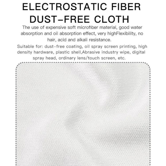 MaAnt 100pcs /Pack Electrostatic Fiber Dustless Cloth Cell Phone Film Repair Anti-Static Dustless Cloth Industrial Wiping Cloths Lint Free Cleaning Cloths - Dust Remove Tool by MaAnt | Online Shopping UK | buy2fix