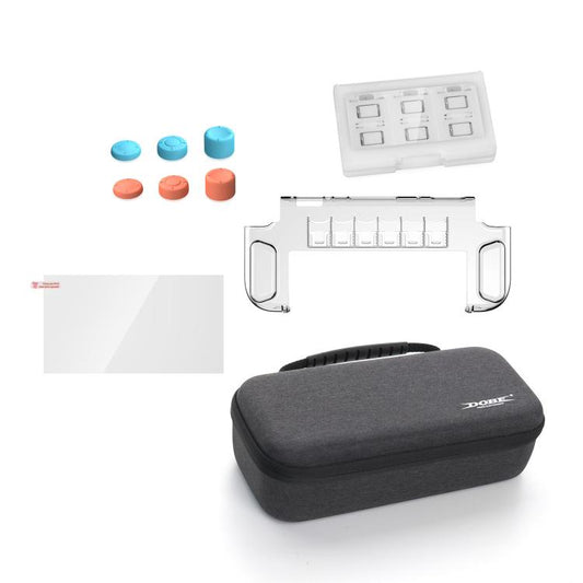 DOBE TNS-5112 For Switch 2 10 In 1 Host Storage Bag+Crystal Case+Tempered Film+Rocker Caps Drop Protection Set - Bags by DOBE | Online Shopping UK | buy2fix