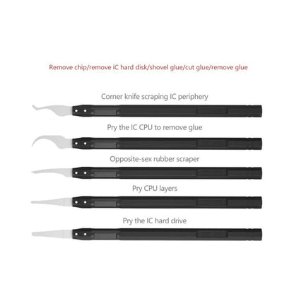 MaAnt M075 5pcs /Set Cell Phone Repair Rework Blade Pry Knife Motherboard Scraping Cutting Degumming Tool - Crowbar by MaAnt | Online Shopping UK | buy2fix