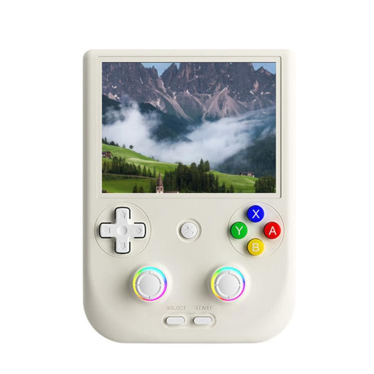 ANBERNIC RG406V 4 inch IPS Multi-Touch Portable Retro Gaming Console, Memory: 128G(Beige)