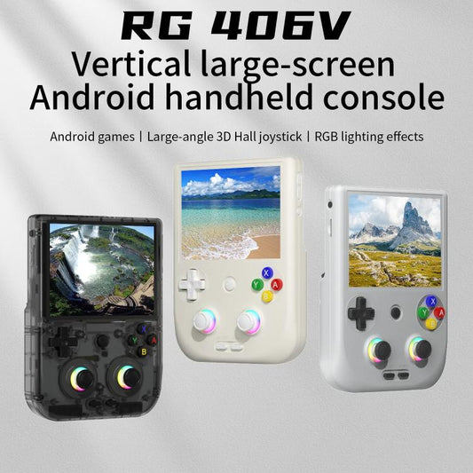 ANBERNIC RG406V 4 inch IPS Multi-Touch Portable Retro Gaming Console, Memory: 256G(Beige) - Pocket Console by ANBERNIC | Online Shopping UK | buy2fix