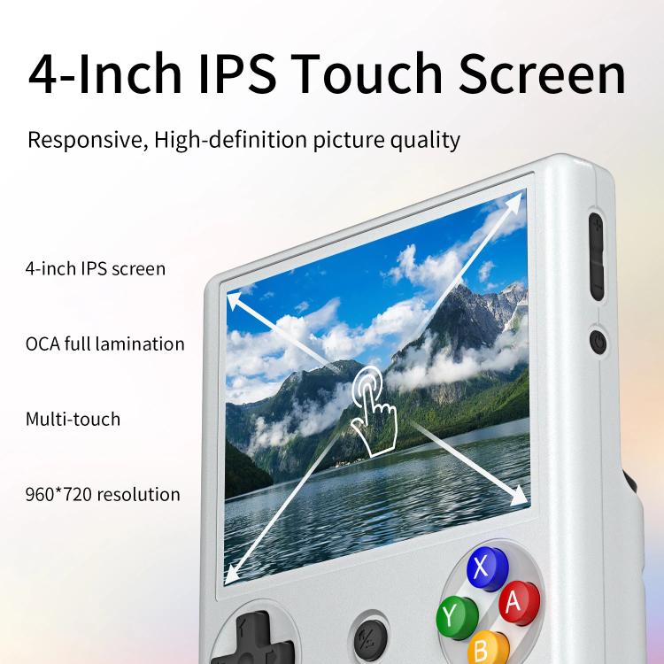 ANBERNIC RG406V 4 inch IPS Multi-Touch Portable Retro Gaming Console, Memory: 512G(Beige) - Pocket Console by ANBERNIC | Online Shopping UK | buy2fix